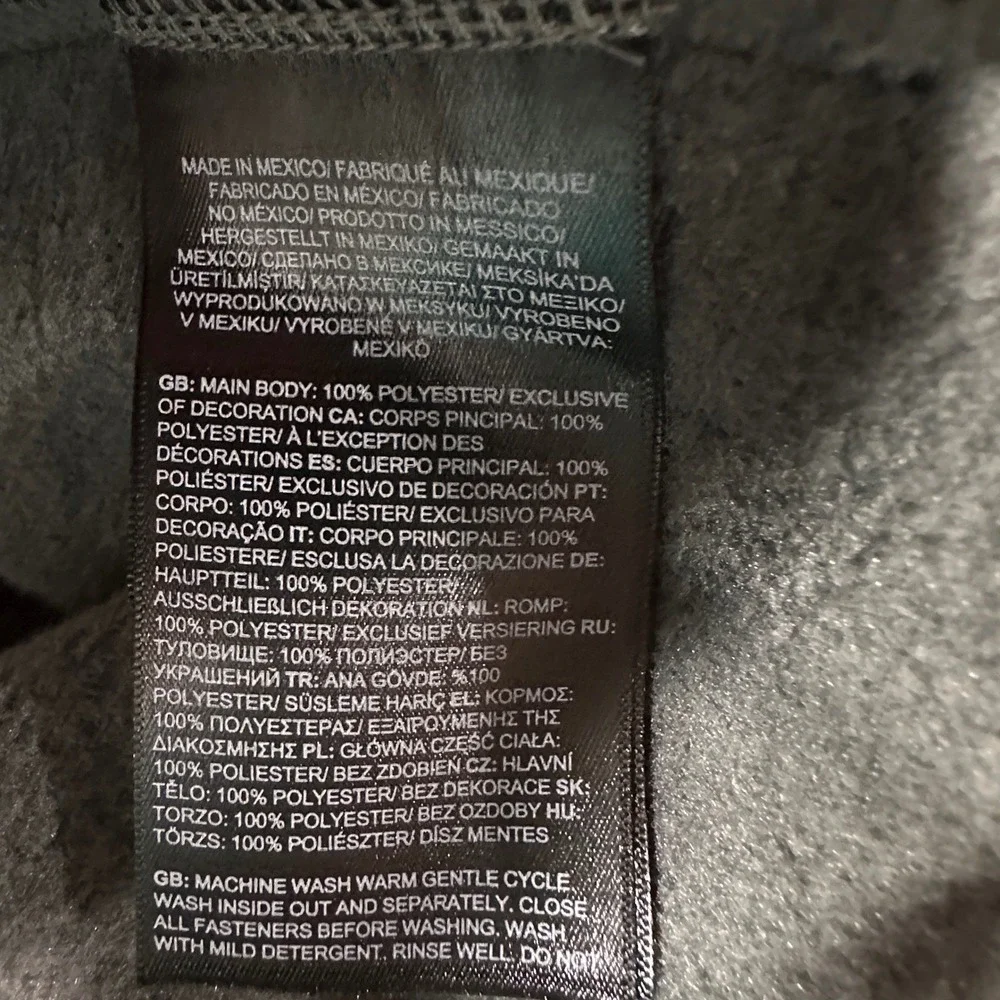 The North Face Mens Big‎ Fringe 1/2 Zip Fleece Smoked Pearl Heather 4X NF0A84JR